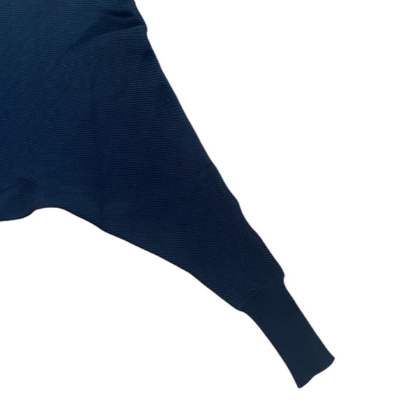 For The Republic Dolman Sleeve Ribbed Hoodie Women’s Medium Black - Picture 9 of 11